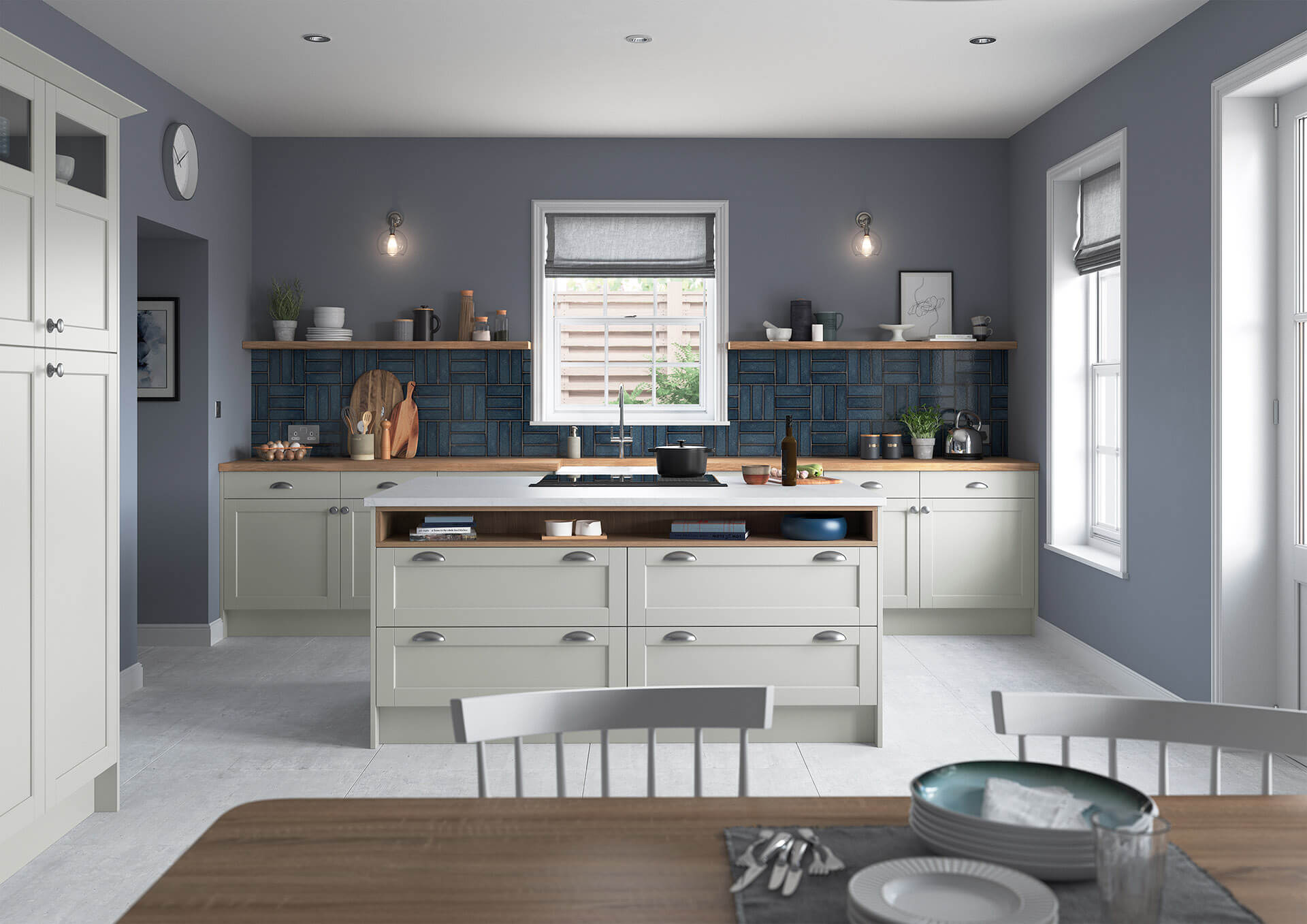 St Mellion Signature Kitchen Range in Light Grey Colour Scheme