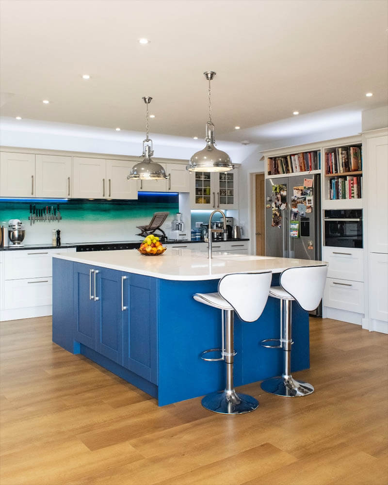 This large nautical kitchen island is utterly unique