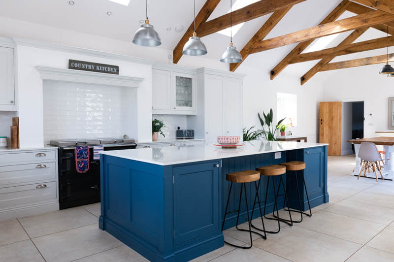 Large sociable living spaces are a hot kitchen trend for 2023!