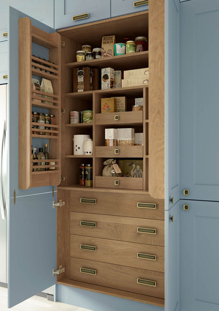 Bespoke pantries and larders are a popular trend in kitchen design