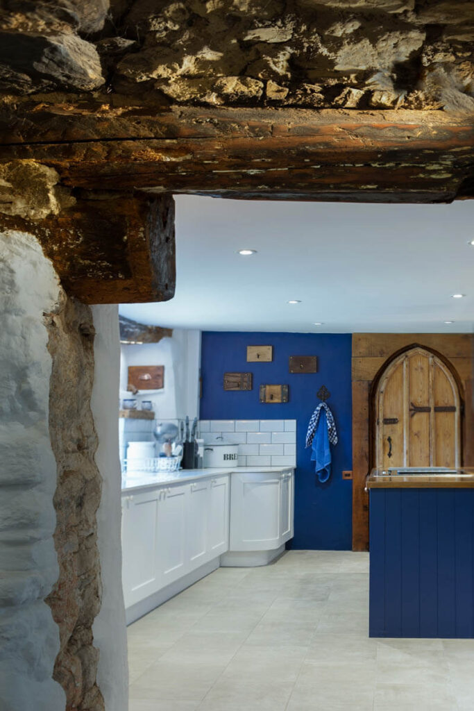 The kitchen was part of a loving restoration of an old Devon longhouse