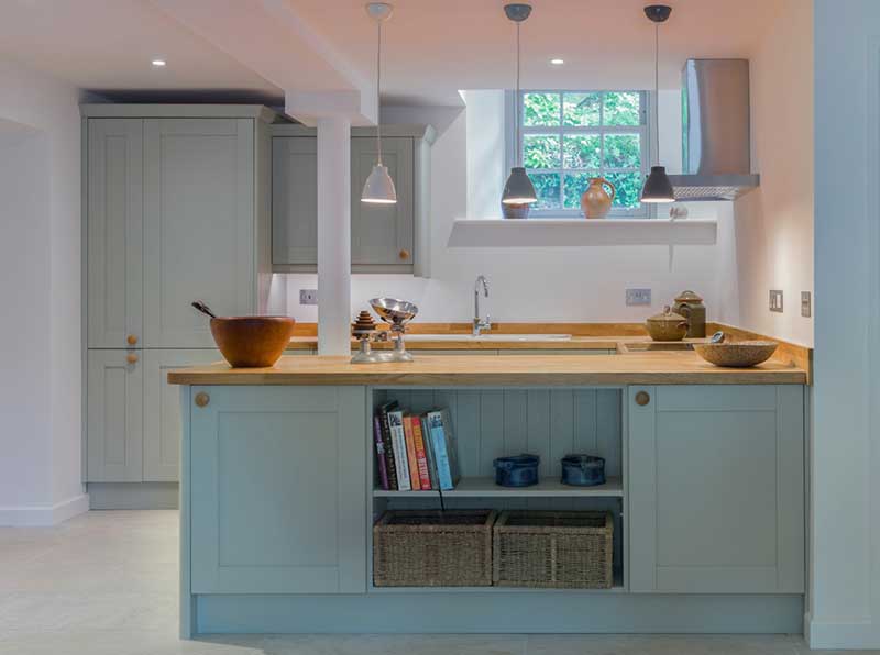 An example of a U shaped kitchen
